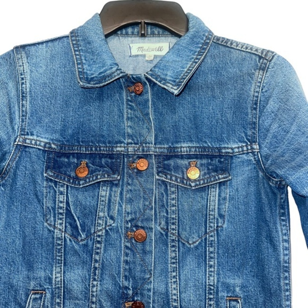 Madewell blue denim jean’s jacket‎ size XS - Picture 5 of 10